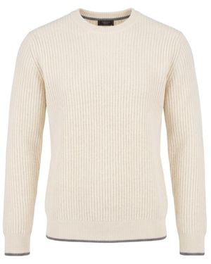 Peserico Ribbed Crew-Neck Jumper - White