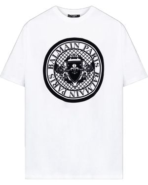 Balmain Coin T-Shirt - White