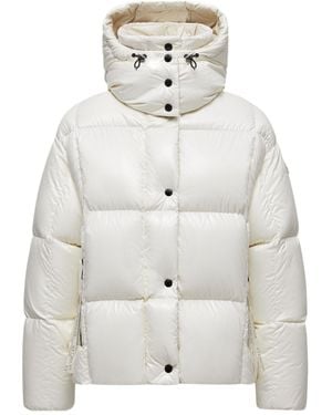Moncler Parana Hooded Short Down Jacket - Gray