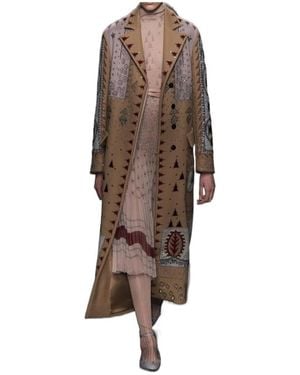 Valentino Long-Sleeved Coat - Brown