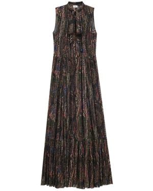Saint Laurent Lavallière Sleeveless Dress - Multicolour