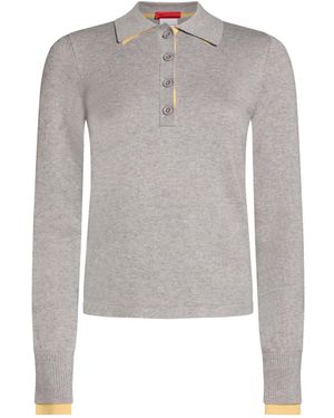 MAX&Co. Lightweight Long-Sleeve Knit Top - Gray