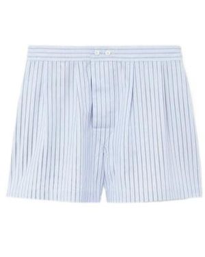 Loro Piana Len Pyjamas Shorts - Blue