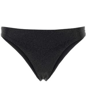 Prada All-Over Embellished Bikini Bottoms - Black