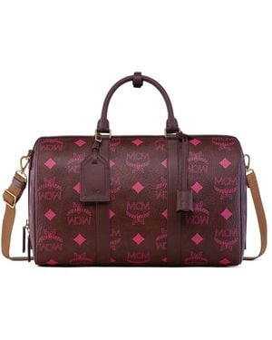 MCM Ottomar Weekender Bag - Red