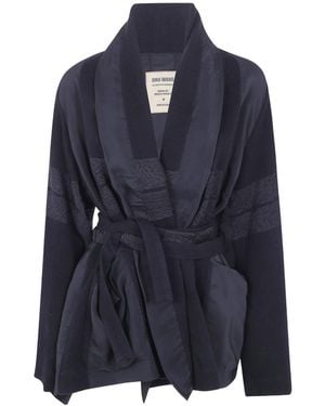 Uma Wang Long-Sleeve Casual Jacket - Blue