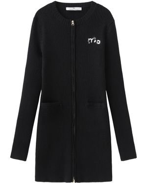 Marissa Chiara Zippered Knit Dress - Black