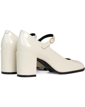 Celine Lily Perforated Triomphe Babies - White