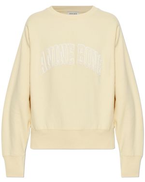 Anine Bing Crew Neck Sweatshirt - Natural