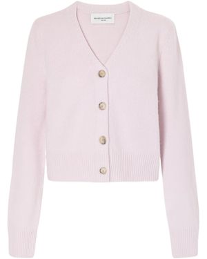 Brandon Maxwell The Sloane Silk And Cashmere-Blend Knitted Cardigan - Pink