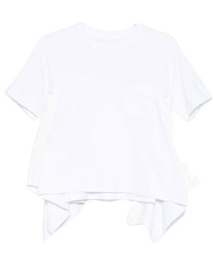 Sacai Cotton T-Shirt - White