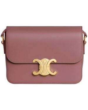 Celine Teen Triomphe Bag - Purple