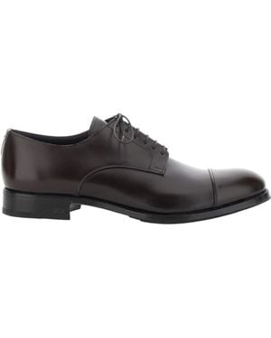 Lidfort Antick Cap-Toe Derby Shoes - Black