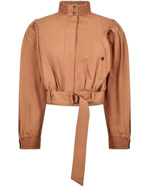 Chloé Cropped Jacket - Brown