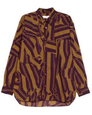 Dries Van Noten Long Sleeve Shirt - Brown