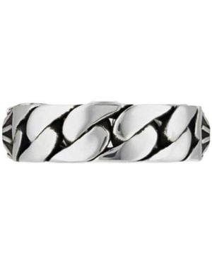 Gucci Tiger Sterling Ring - White