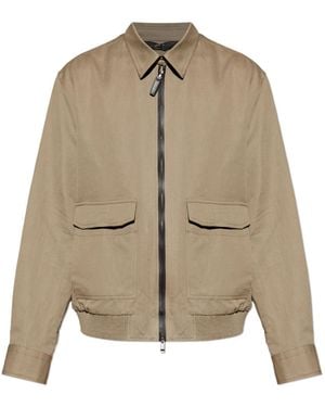 Brioni Long-Sleeved Casual Jacket - Natural
