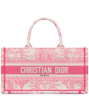 Dior Iviera East-West Book Tote - Pink