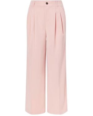 Varley Jayla Twill Wide-Leg Pants - Pink
