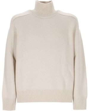 Soft Goat Long-Sleeve High-Neck Jumper - White