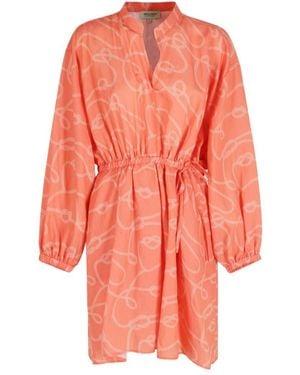 Woolrich Waist Tie Dress - Pink