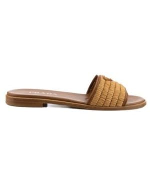Prada Logo Slippers - Brown