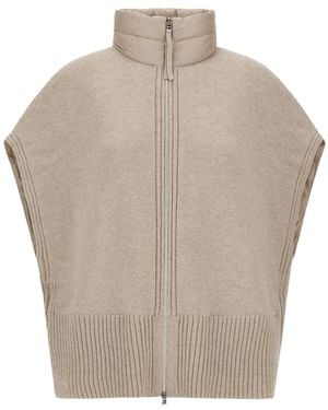 Herno Sleeveless Zip-Front Vest - Grey