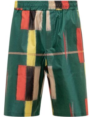 Pierre Louis Mascia Patterned Shorts - Green