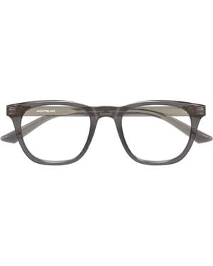 Montblanc Eyewear Square Frame Glasses - White