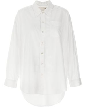 R13 Long-Sleeved Oxford Shirt - White