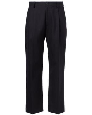 Studio Nicholson X Aaron Levine Selby Wool Straight Trousers - Black