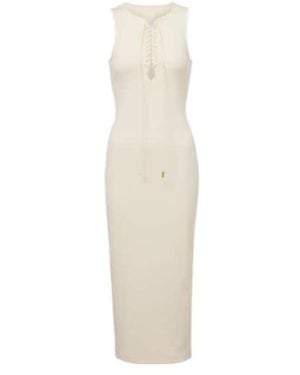Givenchy Ribbed-Knit Cotton Midi Dress - White