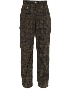Ganni Patterned Casual Pants - Gray