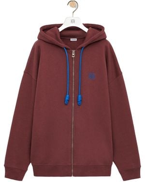 Loewe Zip-Up Hoodie - Red