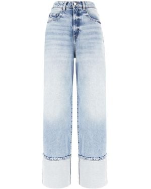ICON DENIM Belt-Lined Jeans - Blue