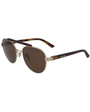 Calvin Klein Ck19306 Round-Frame Sunglasses - Metallic