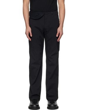 Post Archive Faction PAF Casual Trousers With Belt Loops - Black
