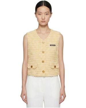 Marissa Chiara V-Neck Vest - Natural