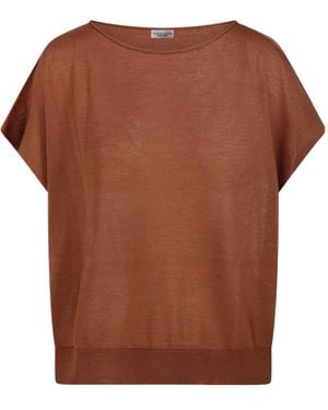 Roberto Collina Boxy Short-Sleeve T-Shirt - Brown