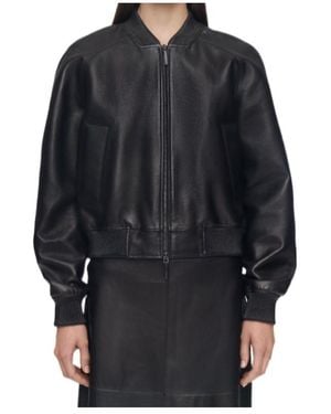 JOSEPH Quinn Soft Nappa Leather Jacket - Black