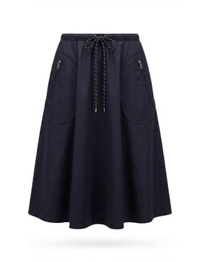Moncler Arp Drawstring A-Line Skirt - Blue