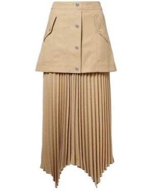 Veronica Beard Midi Skirt - Natural