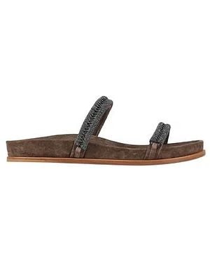 Brunello Cucinelli Leather Sandals - White