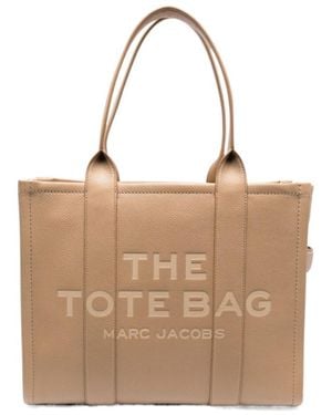 Marc Jacobs Large Logo-Embossed Tote Bag - Natural