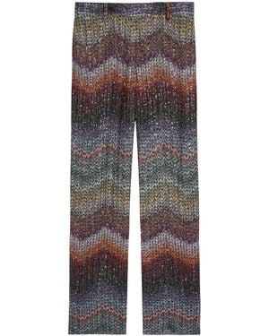 Missoni Fine-Knit Pants - Gray