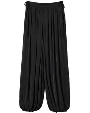 AllSaints Eshe Barrel-Leg Trousers - Black