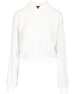 Emporio Armani Cropped Button-Up Blouse - White