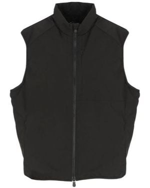 Save The Duck Zip-Front High Neck Vest Jacket - Black