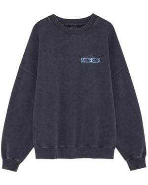 Anine Bing Palm Graphic Sweatshirt - Blue