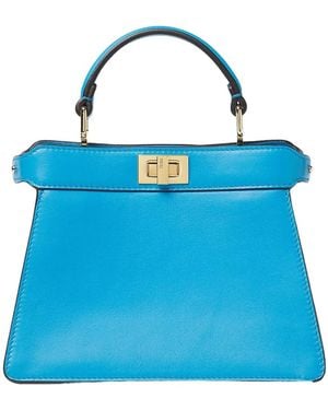 Fendi Peekaboo Iseeu Petite Tote Bag - Blue